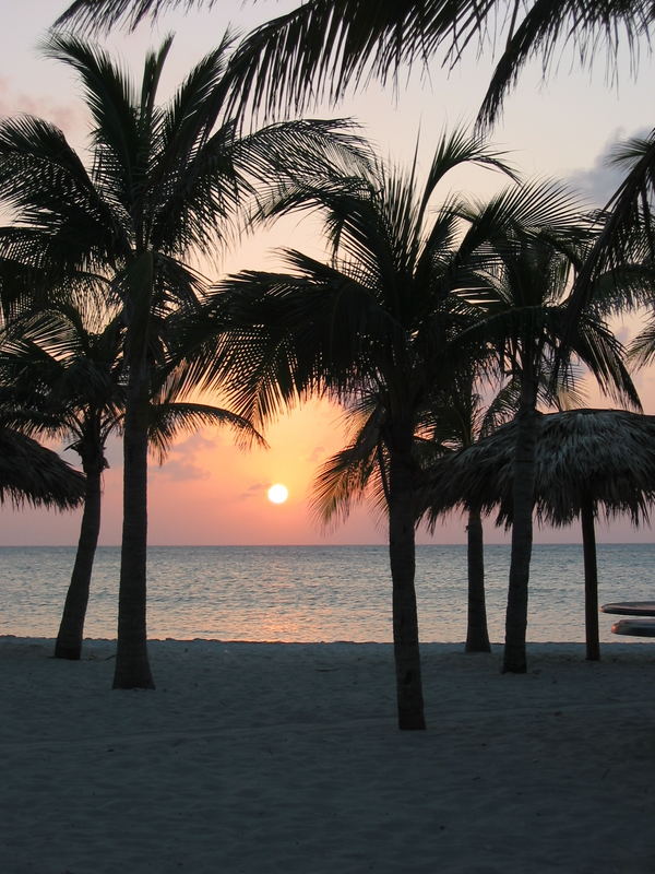 Cuba Varadero, sunset on the beach