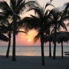 Cuba Varadero, sunset on the beach