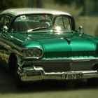 Cuban cars: Green Oldsmobile