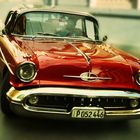 Cuban cars: Red Oldsmobile