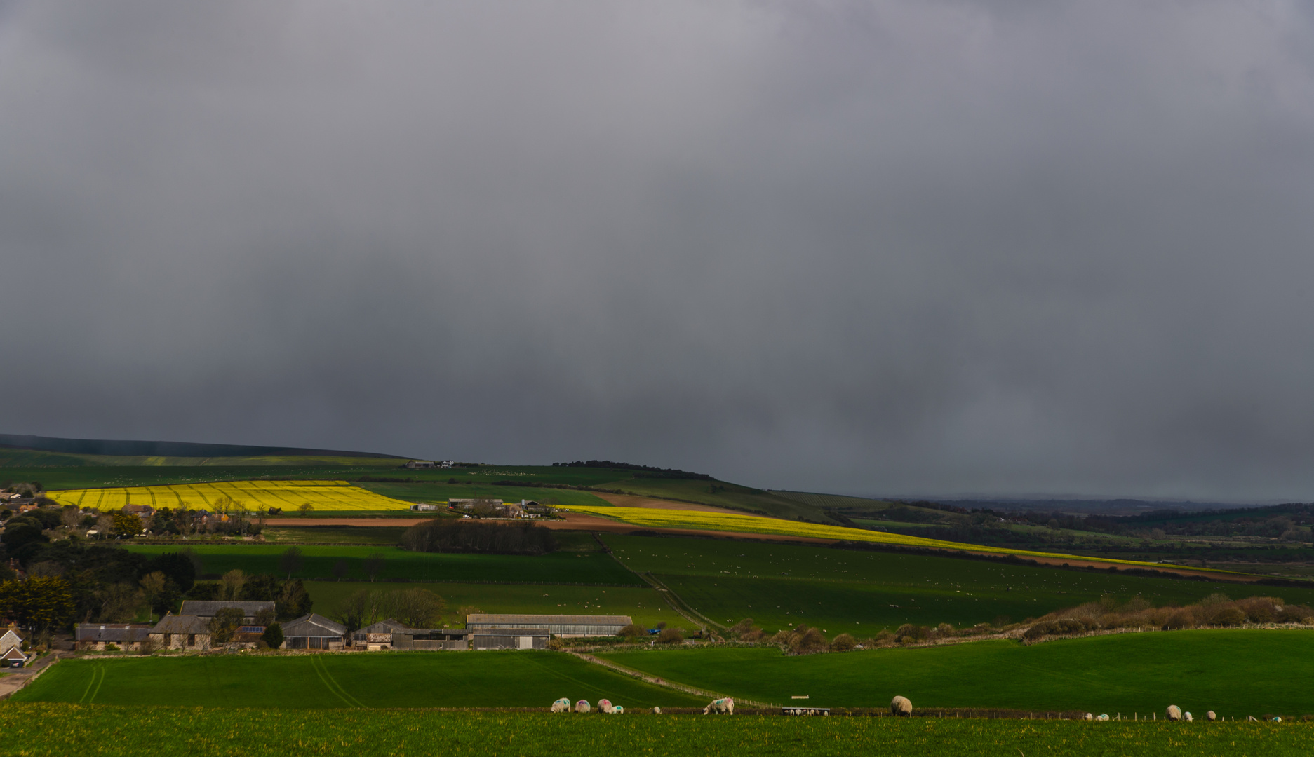 [ Cuckmere Valley, approaching winter storm ]