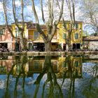 Cucuron , la place de l'étang