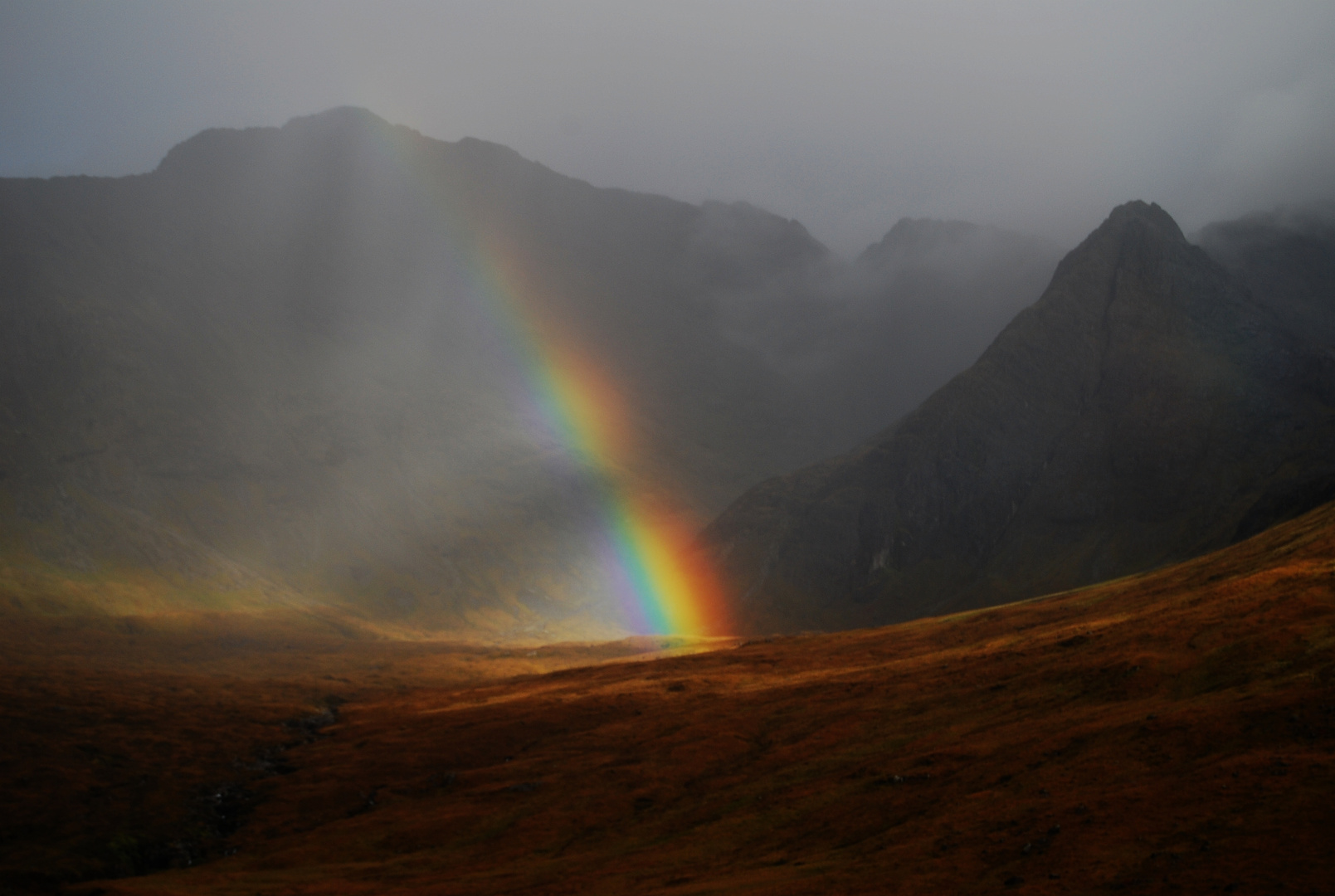 cuillins view from fairypools & Rainbow