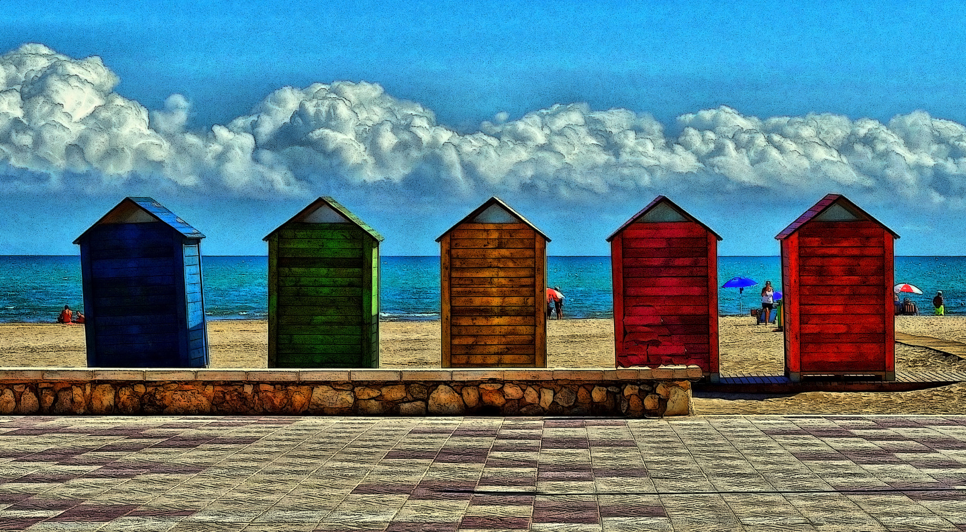 Cullera - casetes a la platja - València