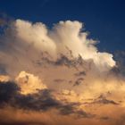 Cumulonimbus au soleil couchant