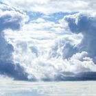 Cumulonimbus clouds tower over Dundee