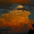 Cumulonimbus sur le Mont-Blanc en début de soirée