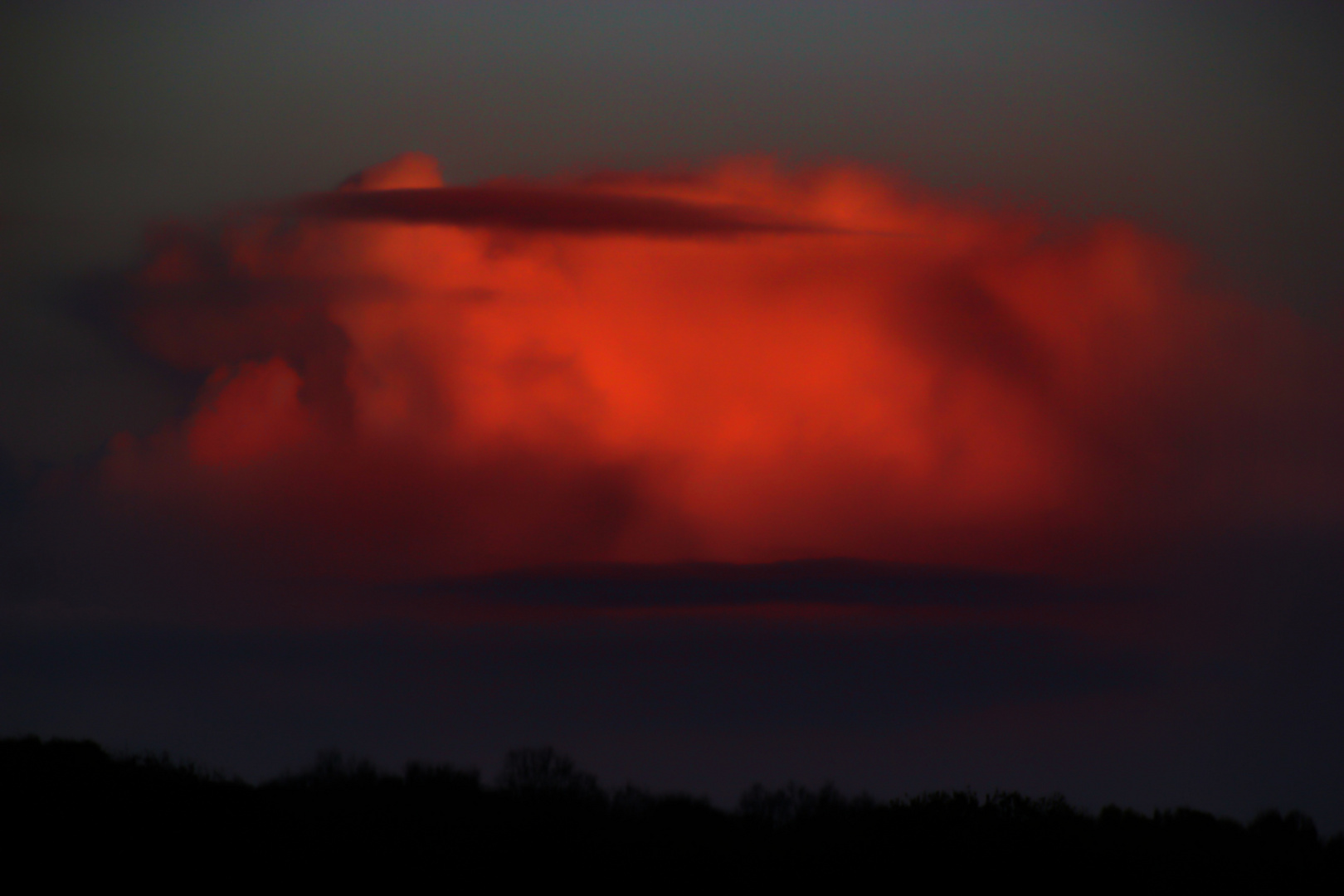 Cumulus Cloud At Sunset