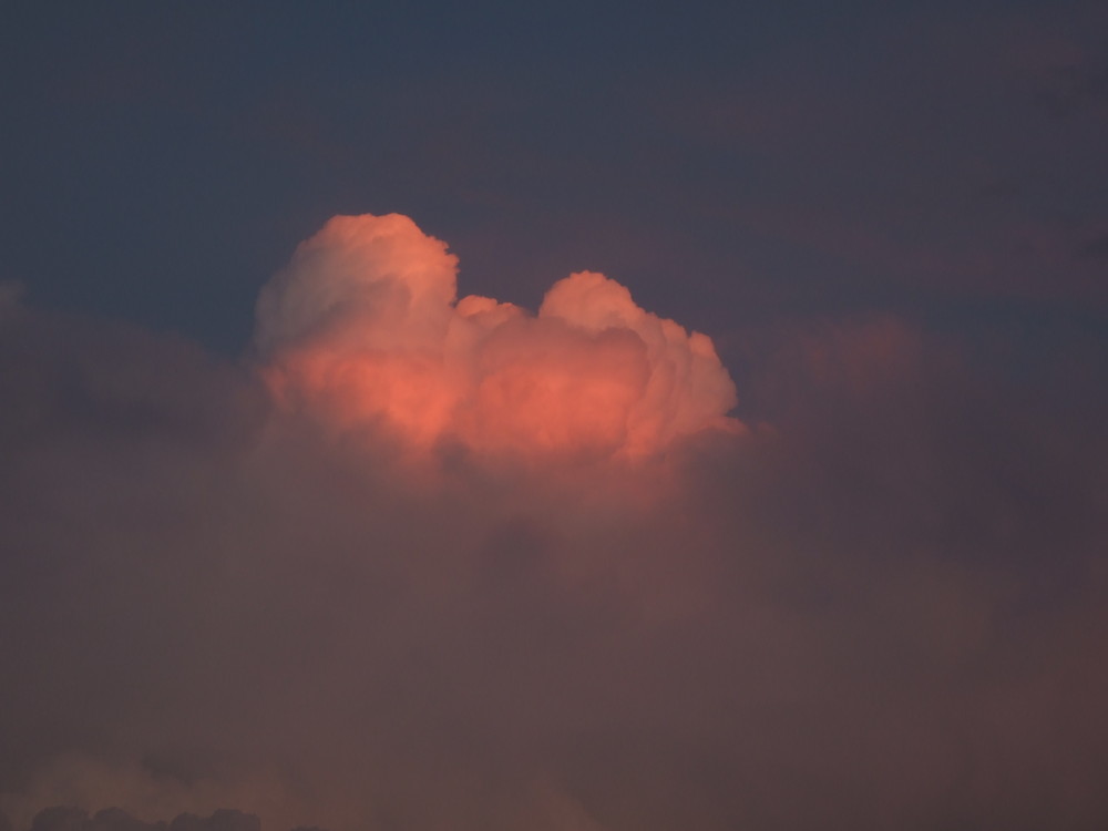 Cumulus im Abendrot