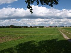 Cumuluswolken an einem Sommertag