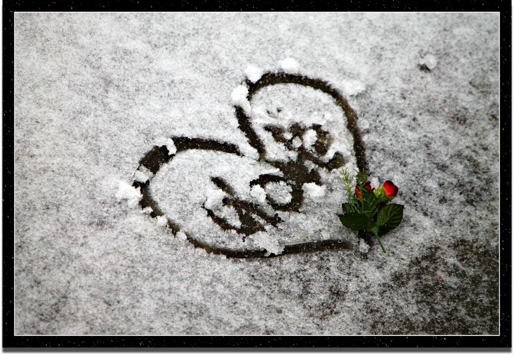 Cuore sulla neve.. :)