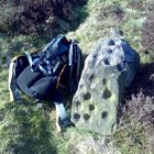 Cup marked boulder, Eyam Moor, Derbyshire