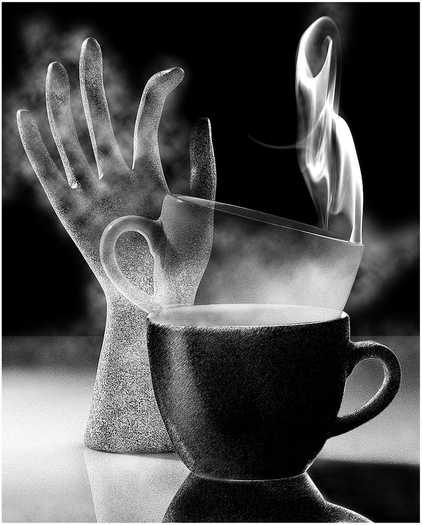 ... cups of smoke ...