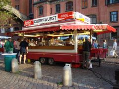 Currywurst auf dem Fischmarkt