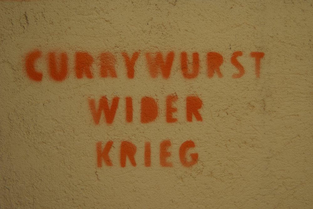 Currywurst gegen Krieg