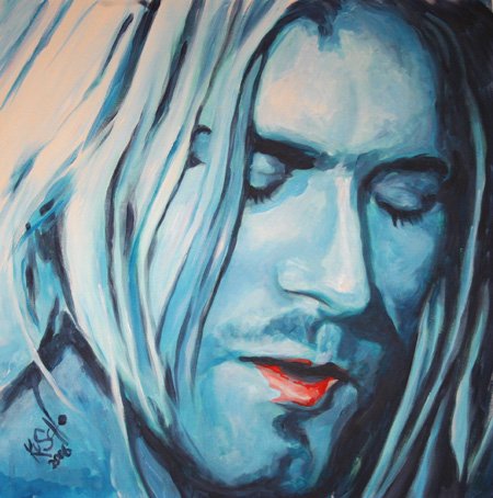 Curt Cobain/ Painting by Kurt schulzke