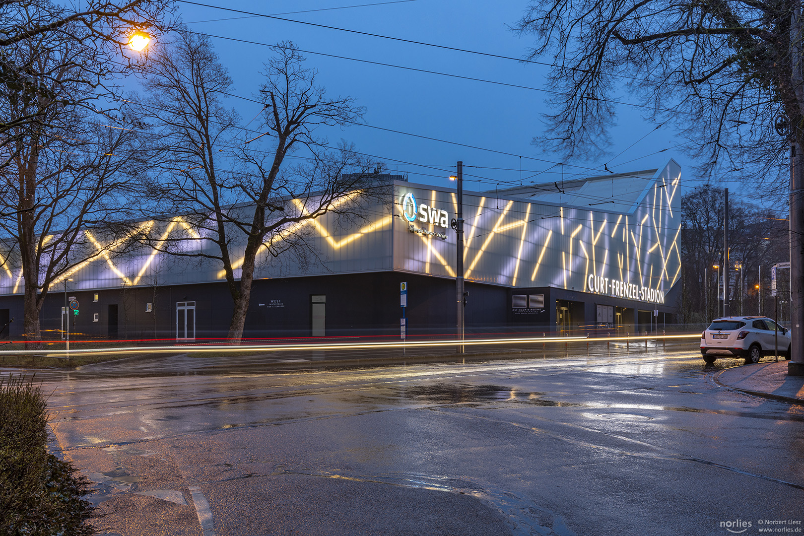 Curt-Frenzel-Stadion Lichter