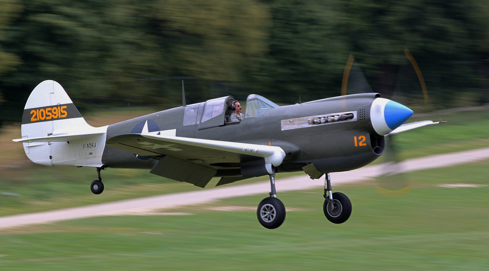 Curtiss P40 N Warhawk - "Little Jeanne" - F-AZKU - OTT Hahnweide 2011