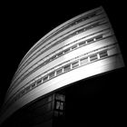 curved outward 