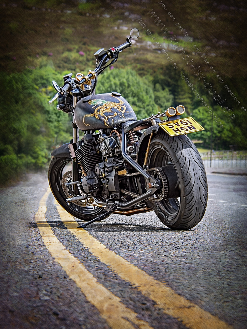 Custom Bike (Yamaha) in Schottland 2019