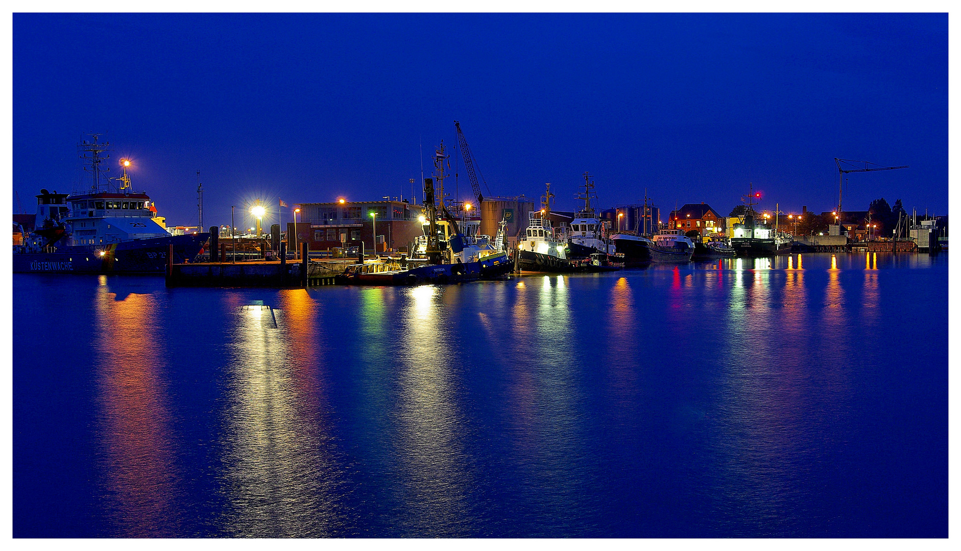 Cuxhaven at night