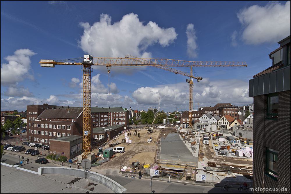 Cuxhaven; Baustelle "Nordsee Galerie"