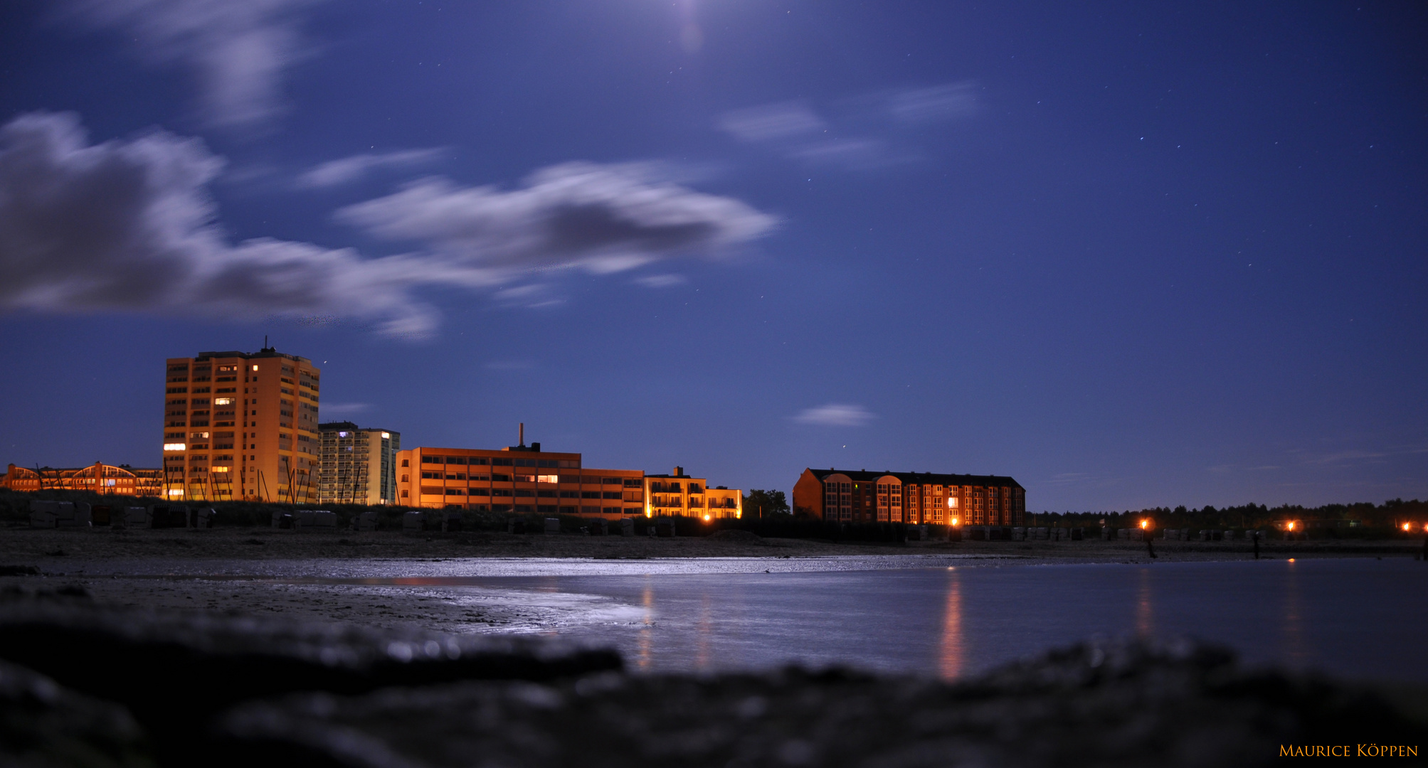 Cuxhaven bei Nacht