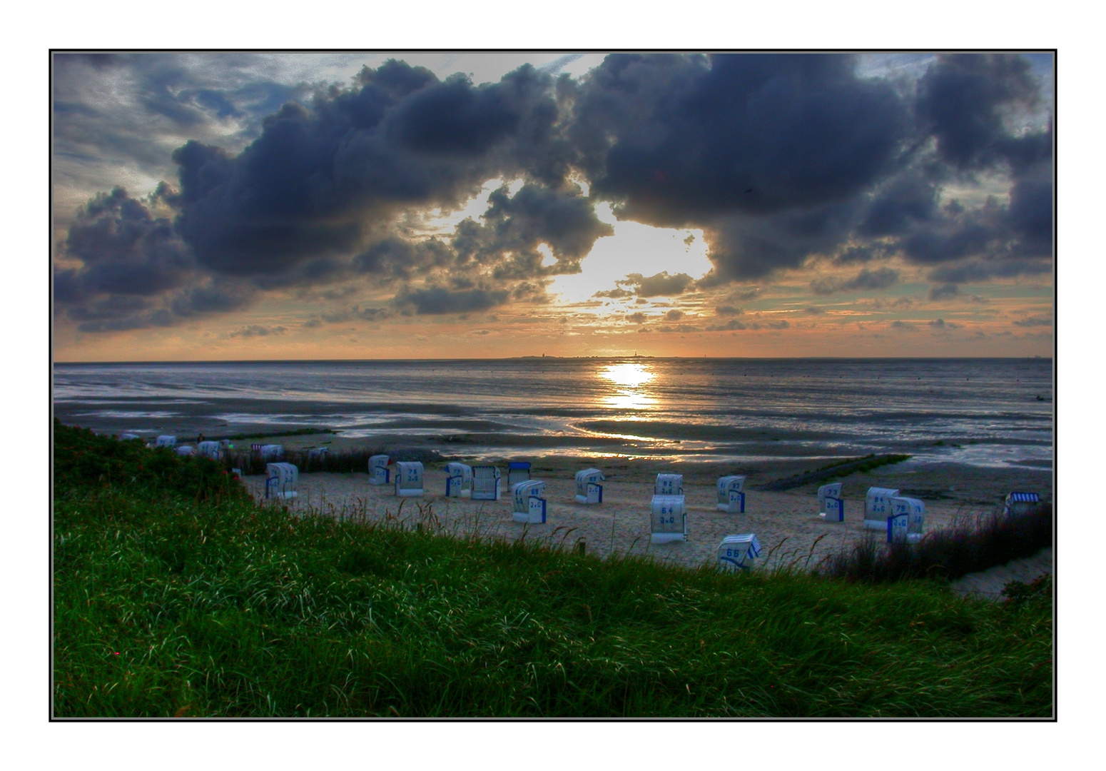 Cuxhaven-Duhnen - Blick auf Neuwerk