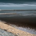 Cuxhaven, Grimmershörner-Bucht mit Kugelbake