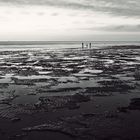 Cuxhaven im Winter, Küste, Strand und Watt