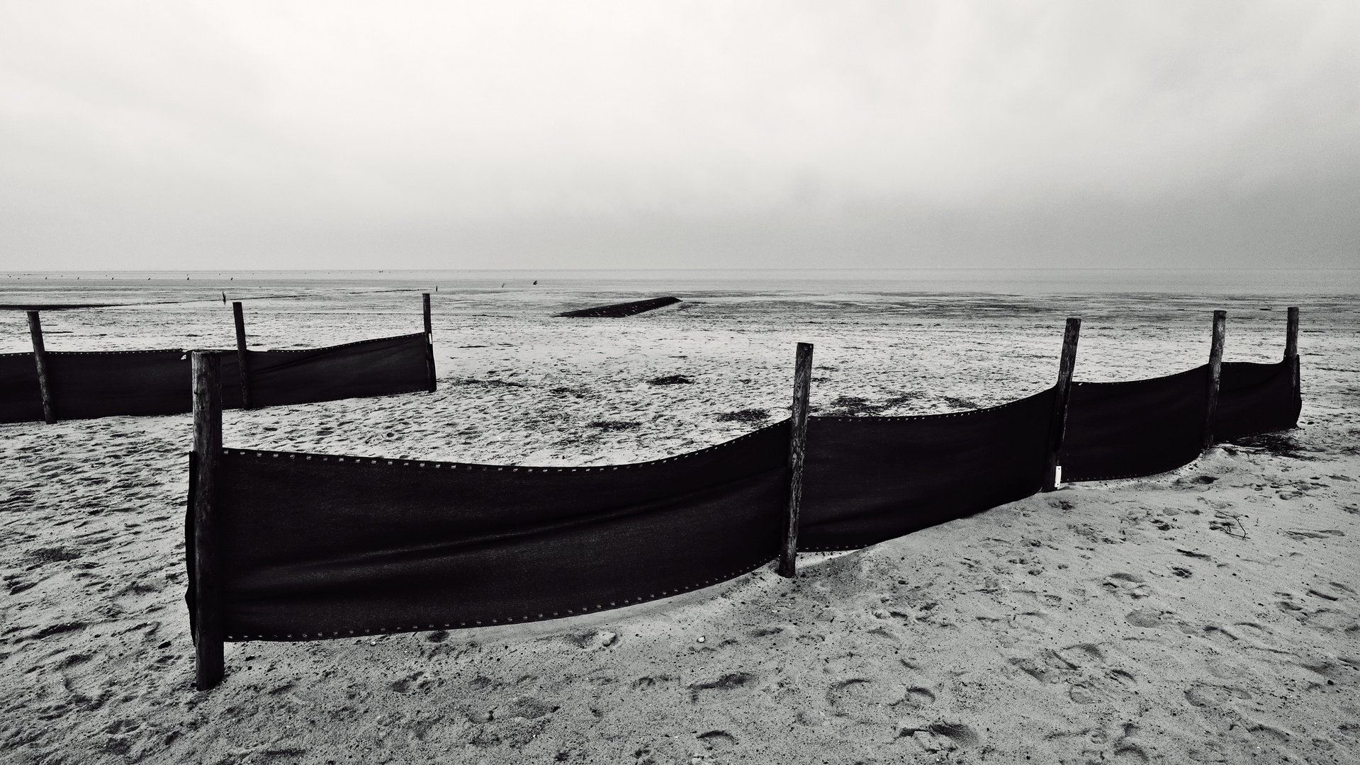 Cuxhaven im Winter, Küste, Strand und Watt