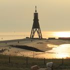 Cuxhaven - Kugelbake mit Strandkörbe ( nicht bearbeitet )