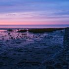 Cuxhaven, nach Sonnenuntergang im Watt