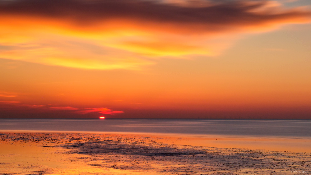 Cuxhaven, Sahlenburger Strand im Februar 2018