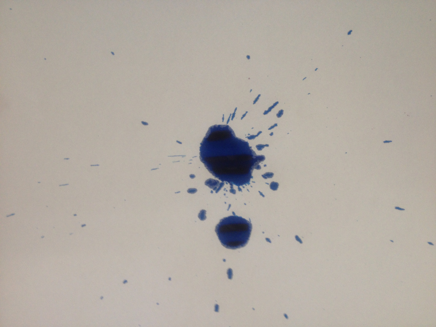 cyan ink splat