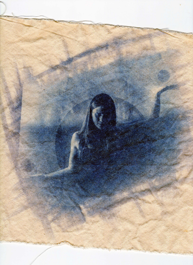 Cyanotype on cloth.