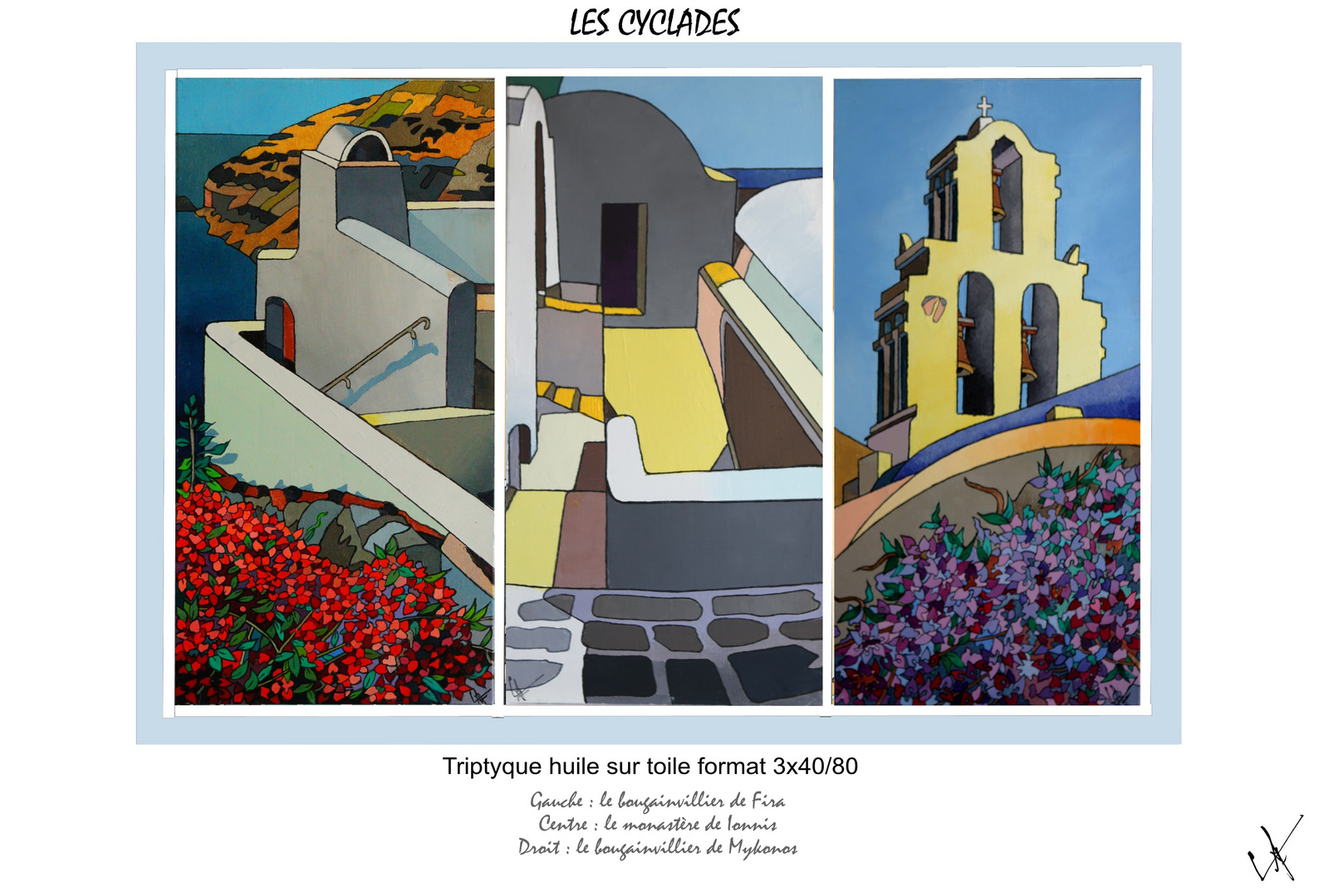 CYCLADES TRIPTYQUE N°2