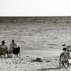 Cycling on the beach