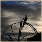 cyclist at oamaru