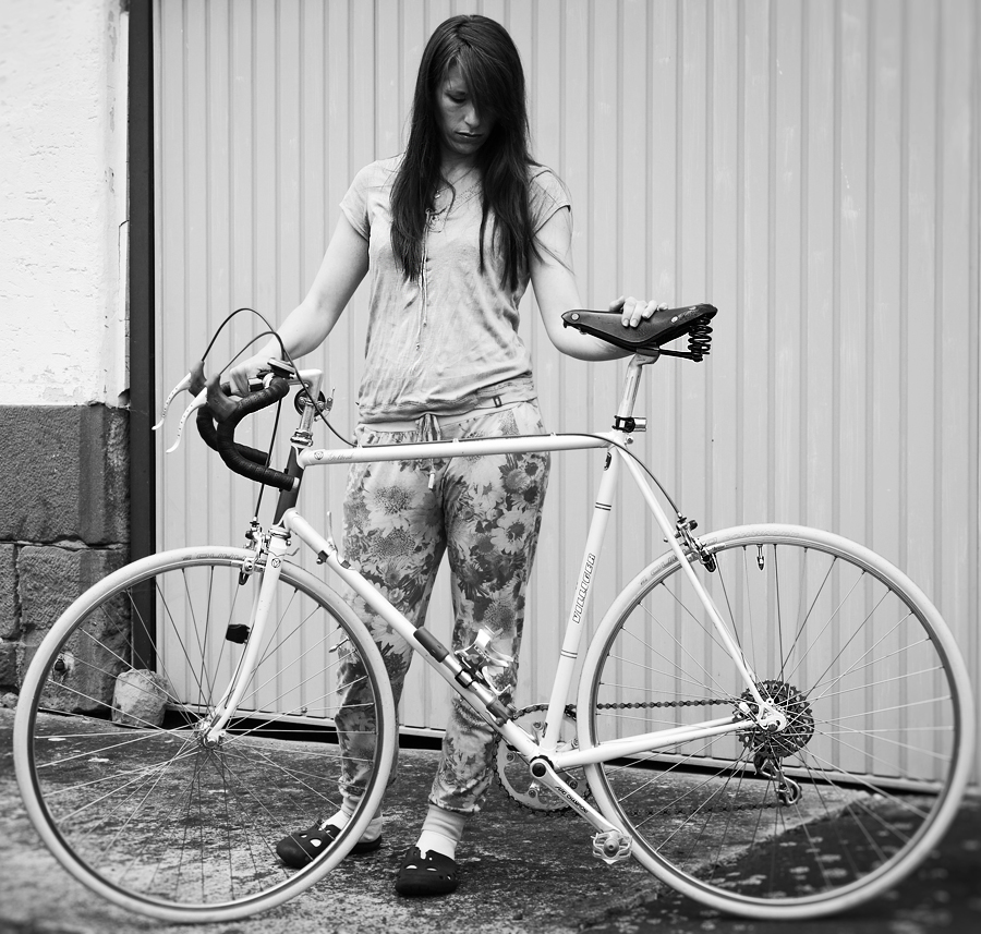 cyclist girl II