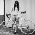 cyclist girl II