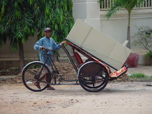 Cyclofahrer in Phnom Penh