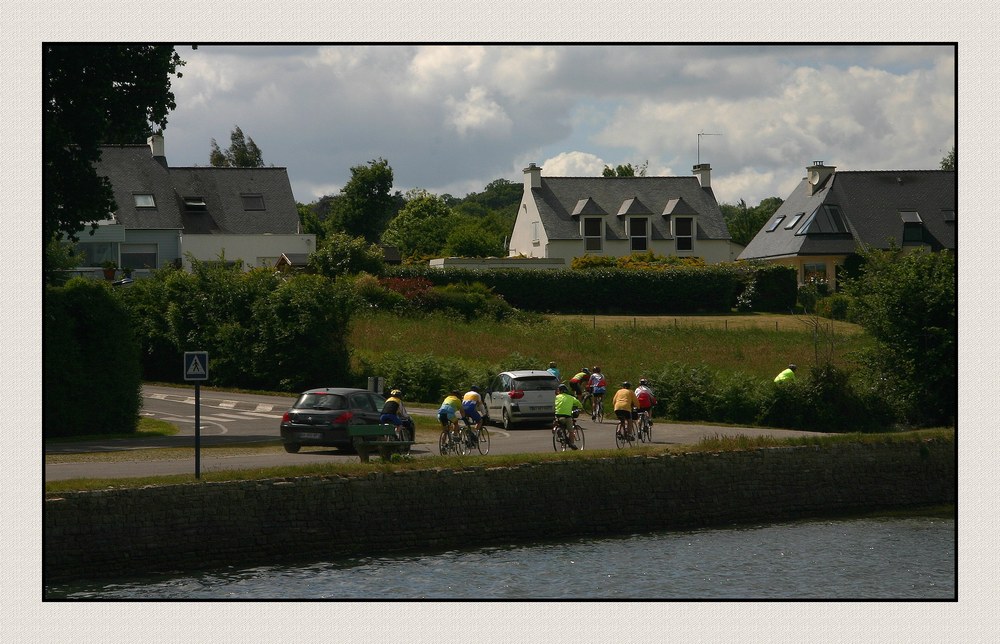 " Cyclos en ballade le long de l'anse de Penfoulic"