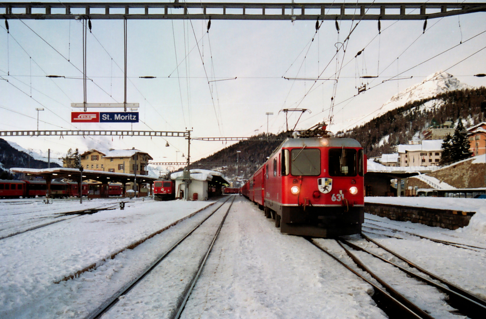 D 530 in St. Moritz - Beginn der Heimreise