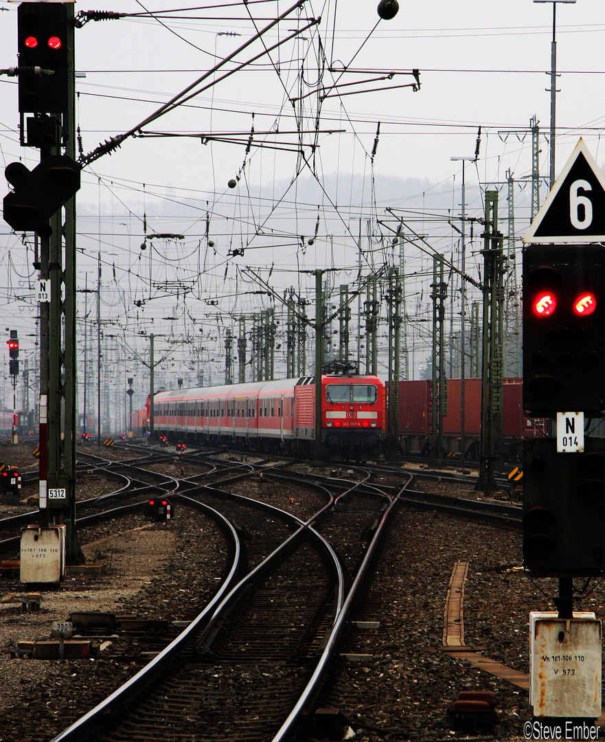 D-B Train, Signals, and Catenary