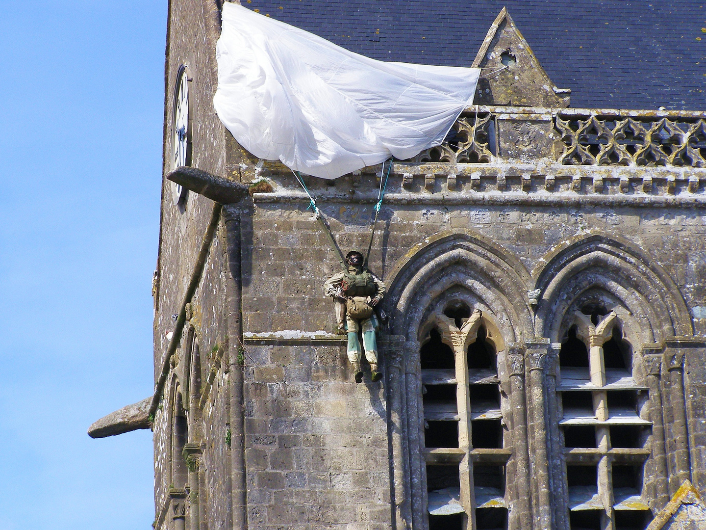 D-Day Paratrooper at S. Mere Eglise