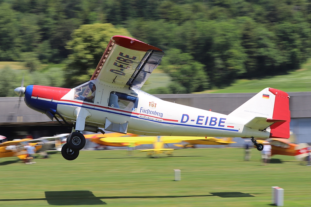 D-EIBE beim einem Start in Luzern-Beromünster