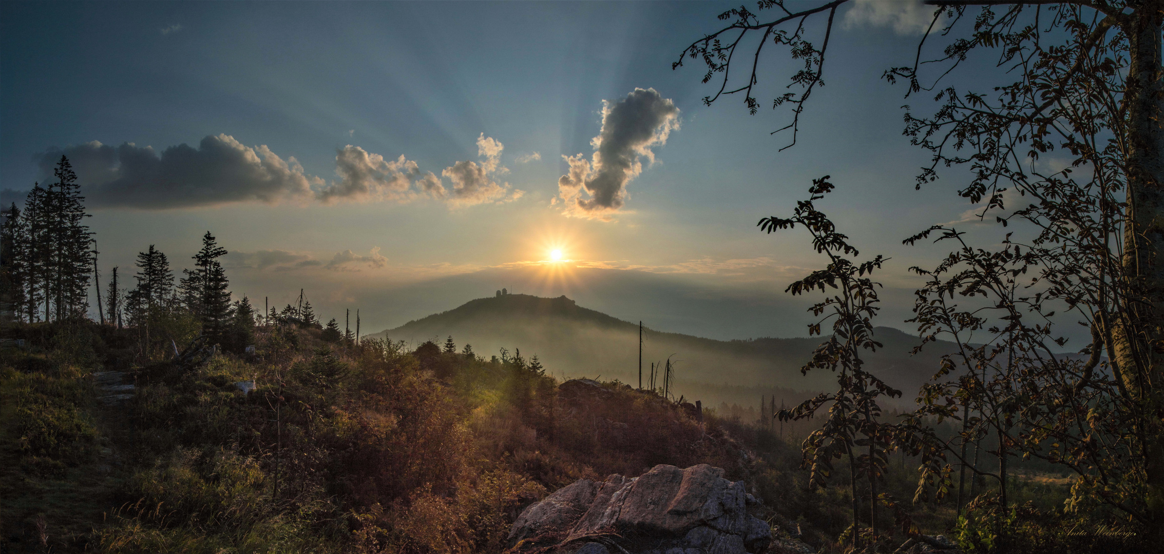 d Sunn geht auf über´m Arbergipfel