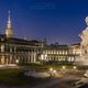 Der Zwinger in Dresden bei Nacht.