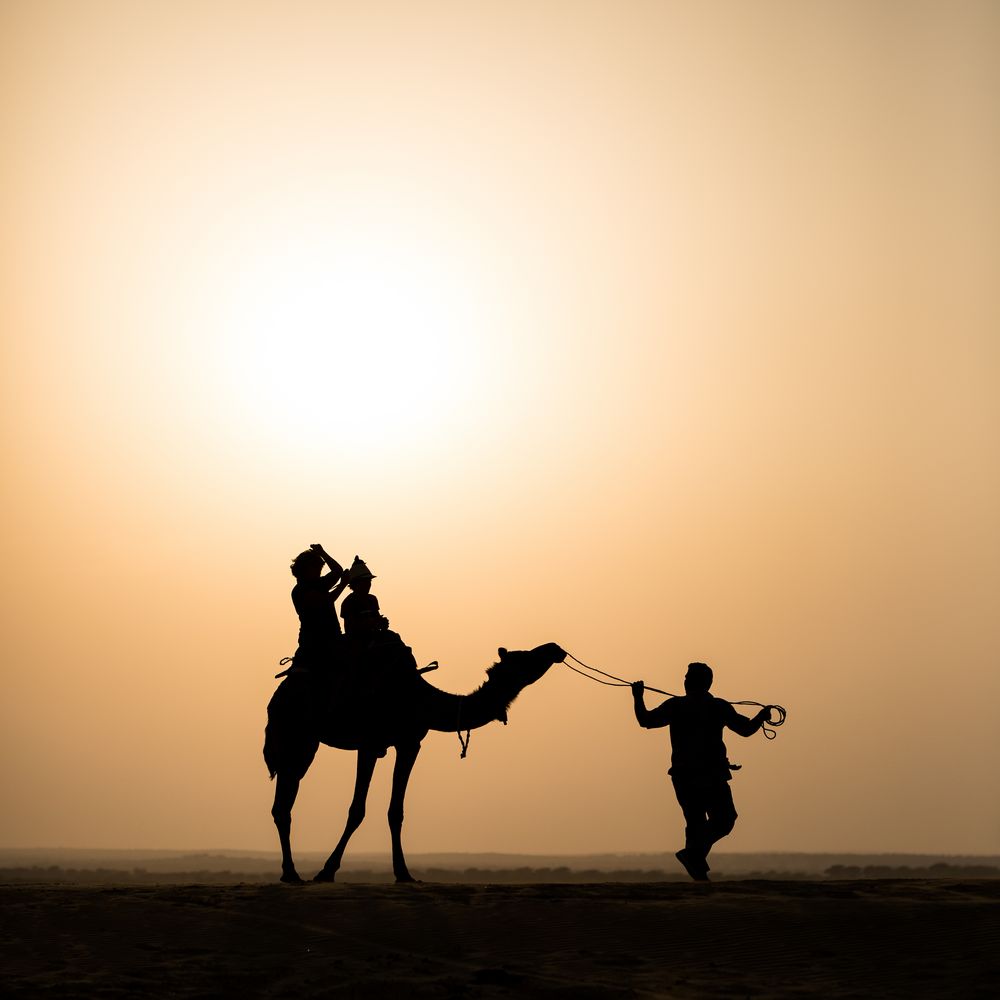 Silhouette in der Wüste von rosseb